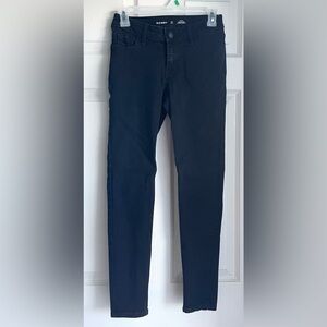 Old Navy Mid-Rise Rockstar Super Skinny Black Jack